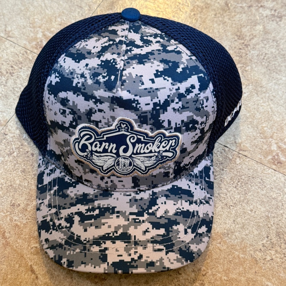 Barn‎ Smoker Drew Estate Hat Mens Blue Digital Camo Mesh Snapback Trucker Cap